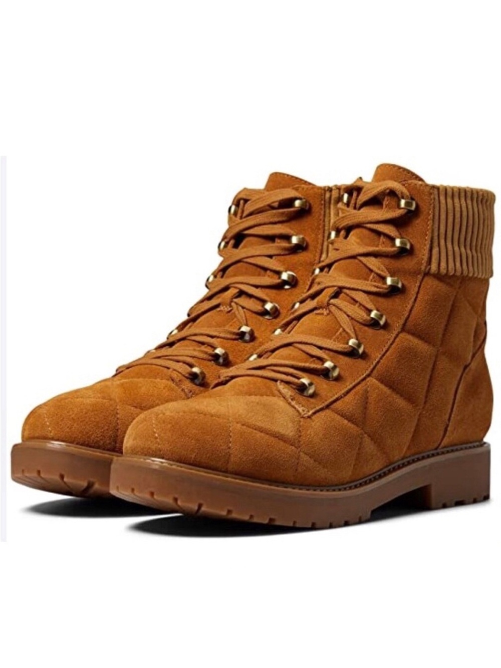 Easy Spirit Boots Martha Stewart Lakely Lace-up Hikers Cognac Size 6